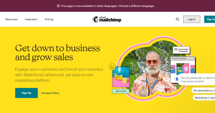 Mailchimp: accesso e lista contatti