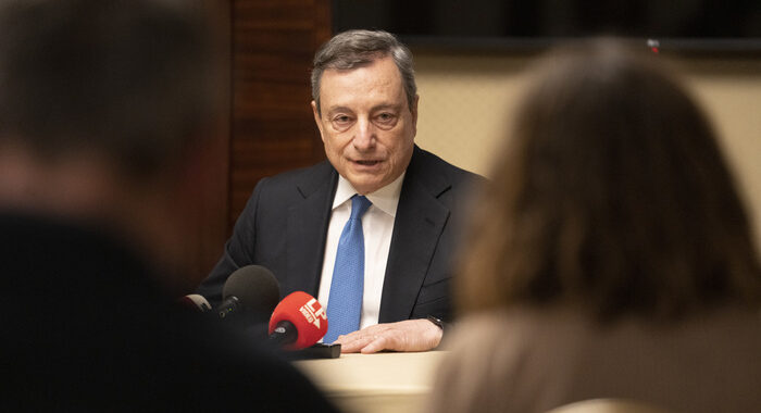 Draghi,avanti in sostegno a Kiev,come ci ha detto Parlamento