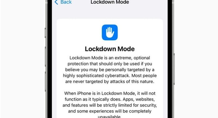 Apple, su iOS 16 la “modalità di blocco” migliora la privacy