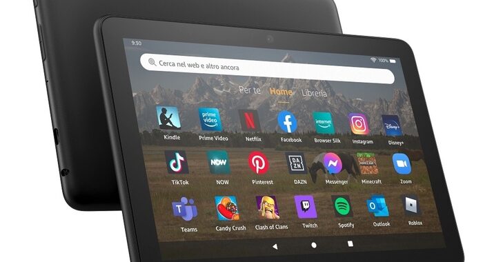 Amazon lancia nuovo tablet Fire Hd 8,veloce nel multitasking