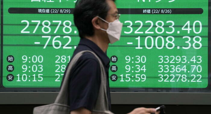 Borsa: a Tokyo apertura in calo (-1,04%)