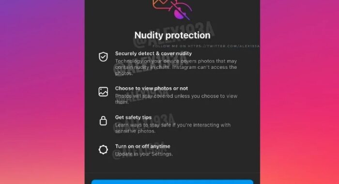 Instagram vuole proteggere utenti da foto nudo non richieste