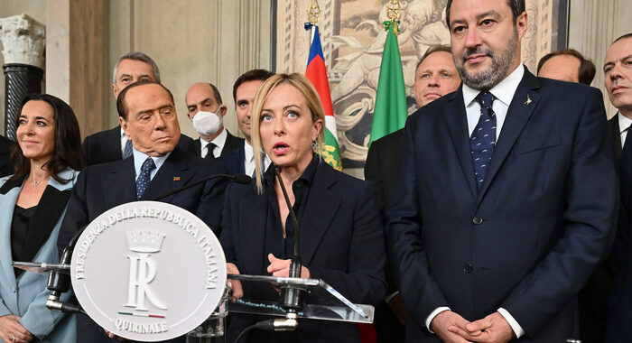 Consultazioni lampo, centrodestra indica Meloni come premier