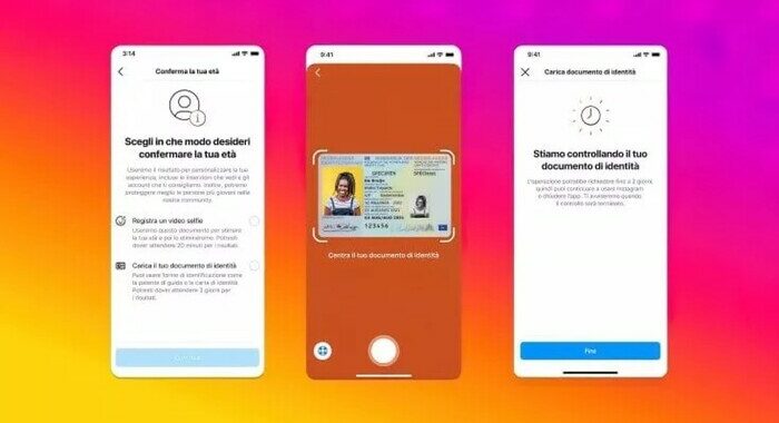 Instagram, anche in Italia nuova procedura per verifica età