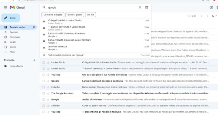 Le funzioni avanzate di Gmail