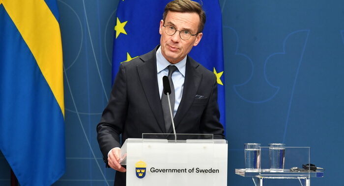 Il premier svedese Ulf Kristersson è a Kiev