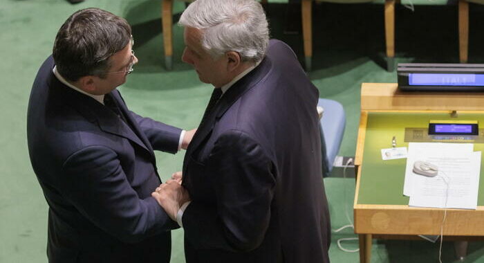 Tajani a Onu, raddoppiare sforzi diplomatici su Ucraina