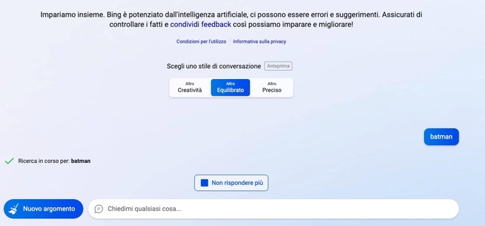 Bing, l’intelligenza artificiale risponde come le celebrità