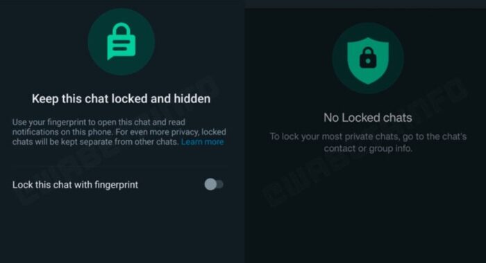 WhatsApp, in arrivo le chat nascoste da impronta digitale