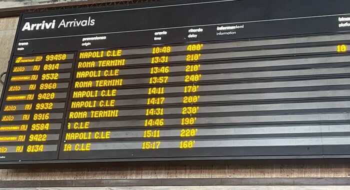 Rallentamento treni, a Firenze Smn ritardi di oltre 6 ore