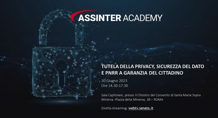 Assinter Academy, nuovo appuntamento sul tema privacy e Pnrr