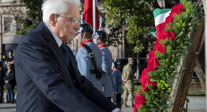 Mattarella, il negazionismo è la base di nostalgie autoritarie