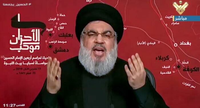 Hezbollah, migliaia in piazza aspettano discorso Nasrallah