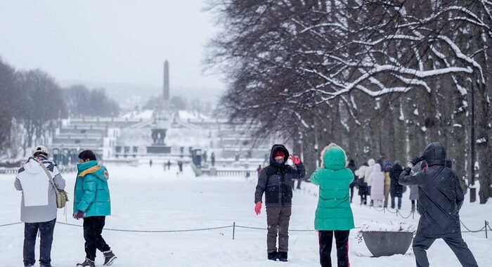 A Oslo battuto il record locale di gelo di -30 gradi