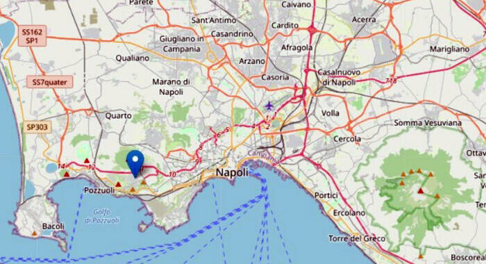 Scossa di terremoto ai Campi Flegrei, sentita anche a Napoli