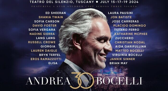 Anche Brian May, Elisa, Ramazzotti e Sinner al live di Bocelli