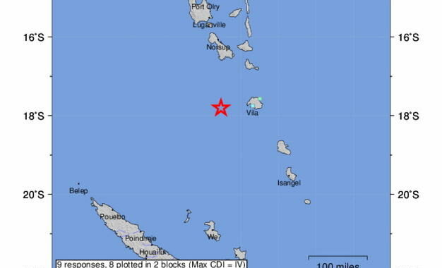 Terremoto di magnitudo 6.3 vicino all’arcipelago di Vanuatu