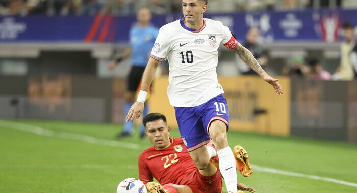 Coppa America: Usa battono 2-0 la Bolivia, Pulisic gol e assist