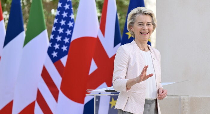 Von der Leyen, ‘Meloni? Lavoro bene con tutti i leader G7’