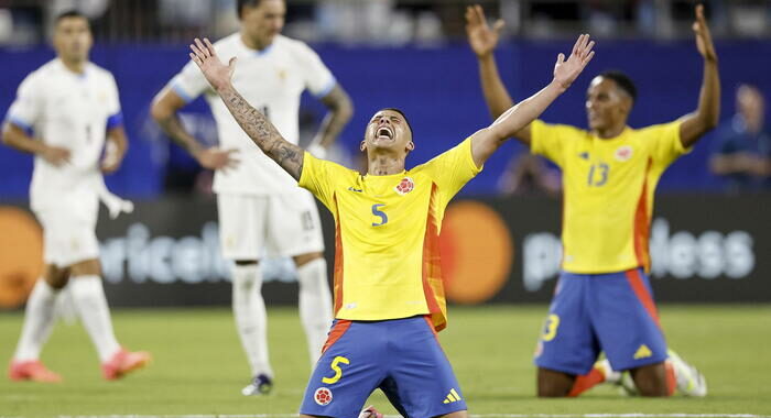 Coppa America: Colombia-Uruguay 1-0, in finale contro Argentina