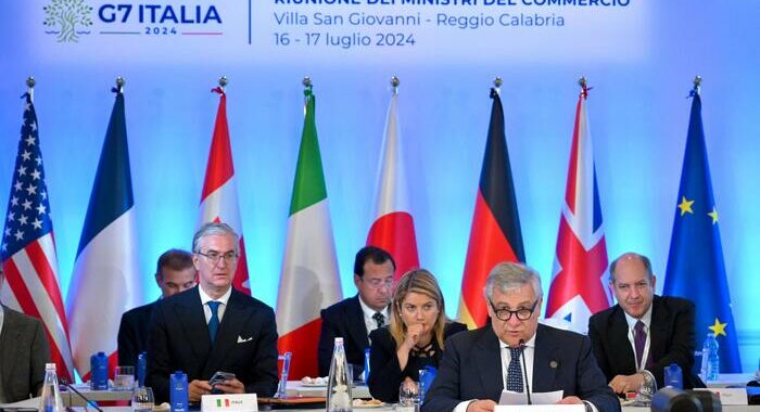 G7, mantenere un commercio libero e equo basato su regole