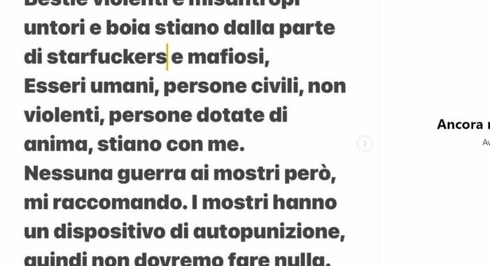 Morgan: ‘Oggi piacciono i mostri, se lo fossi vi piacerei’