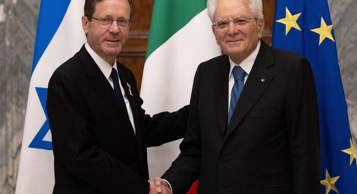 Nei colloqui Mattarella e Herzog tema dei due popoli e due Stati