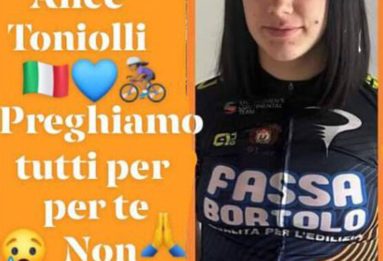 Ciclismo: Alice Toniolli è fuori pericolo