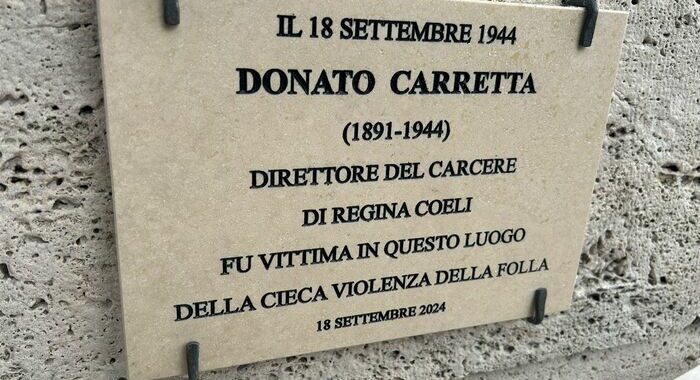 Inaugurata alla Cassazione una targa per Donato Carretta