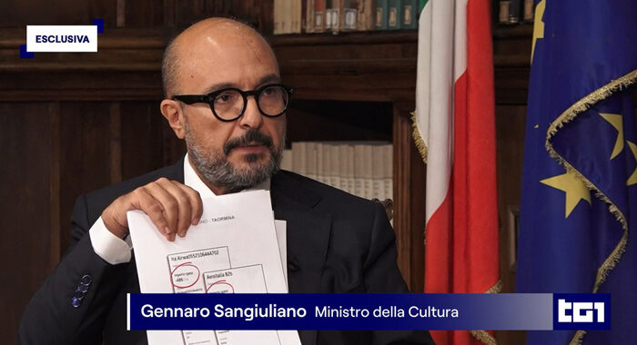 Sangiuliano, 3,2 milioni di spettatori per l’intervista a Tg1