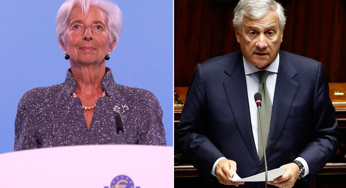 Tajani, Lagarde? Rivendico il diritto di commentare la Bce